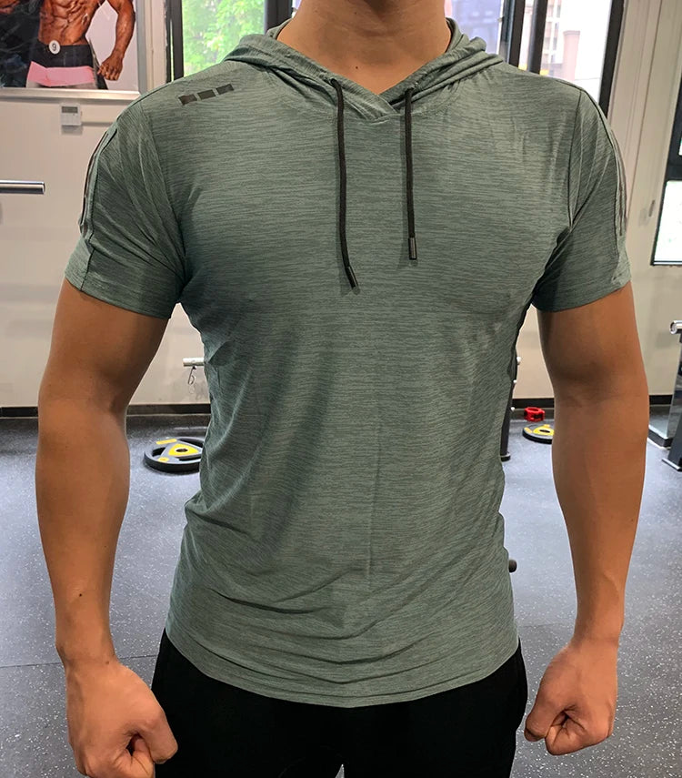T-shirt à capuche gym – Homme