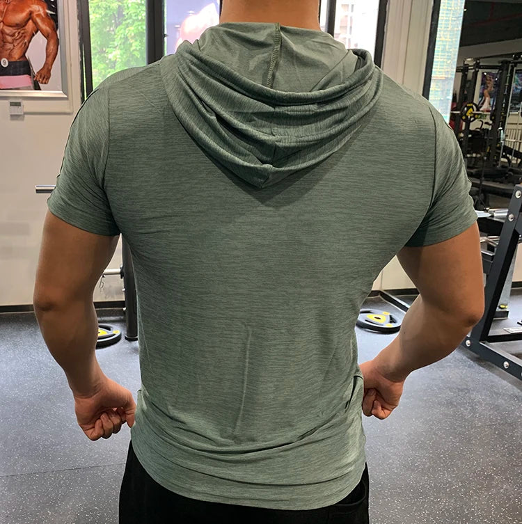 T-shirt à capuche gym – Homme