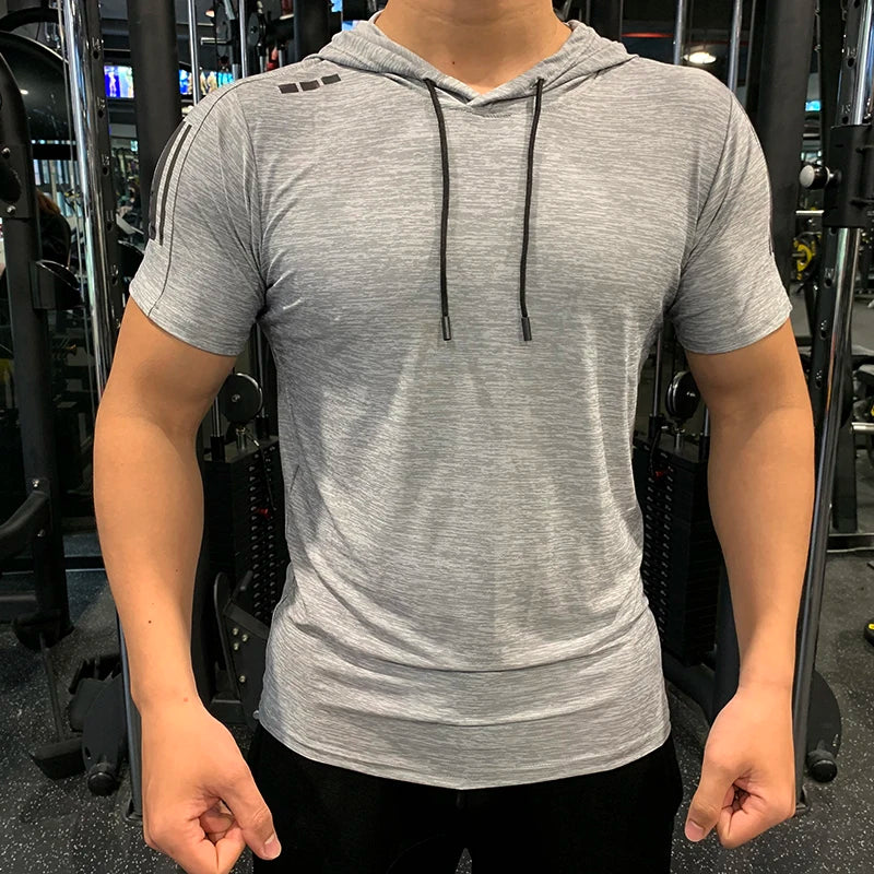 T-shirt à capuche gym – Homme
