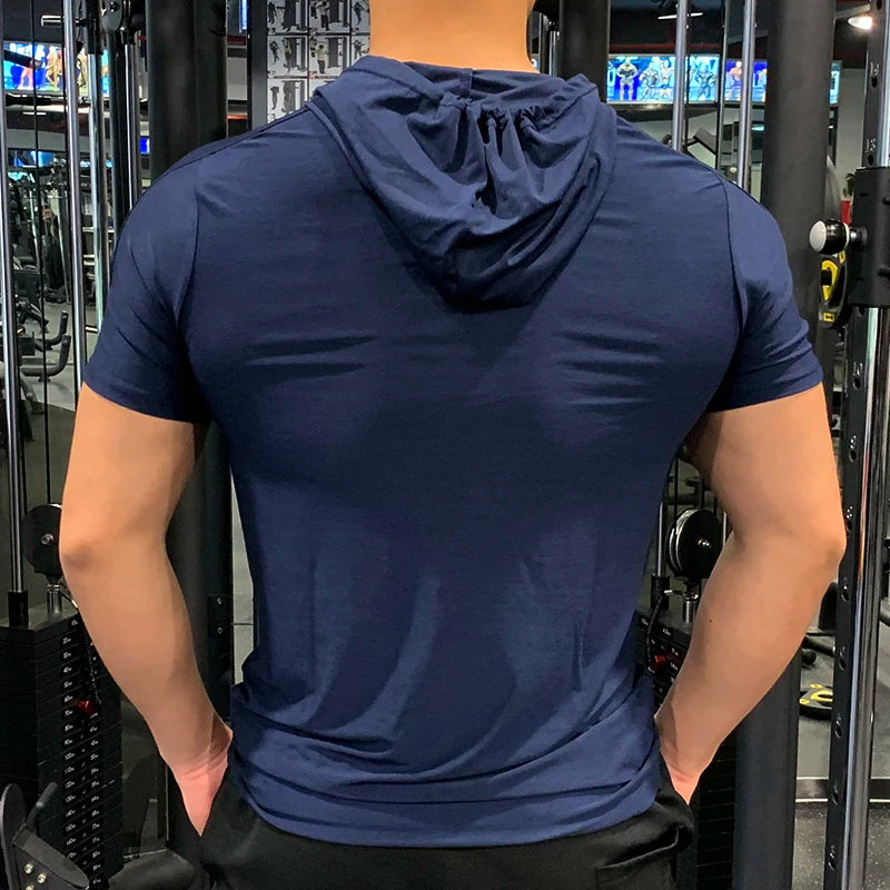 T-shirt à capuche gym – Homme