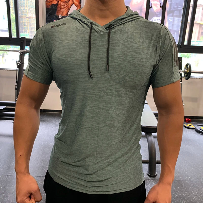 T-shirt à capuche gym – Homme