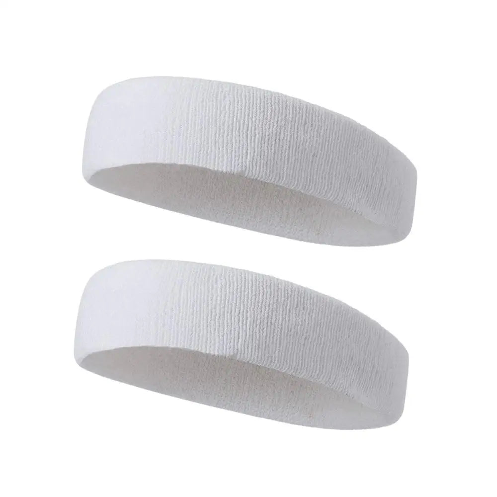 2 bandeaux de sport en coton – Anti-transpiration