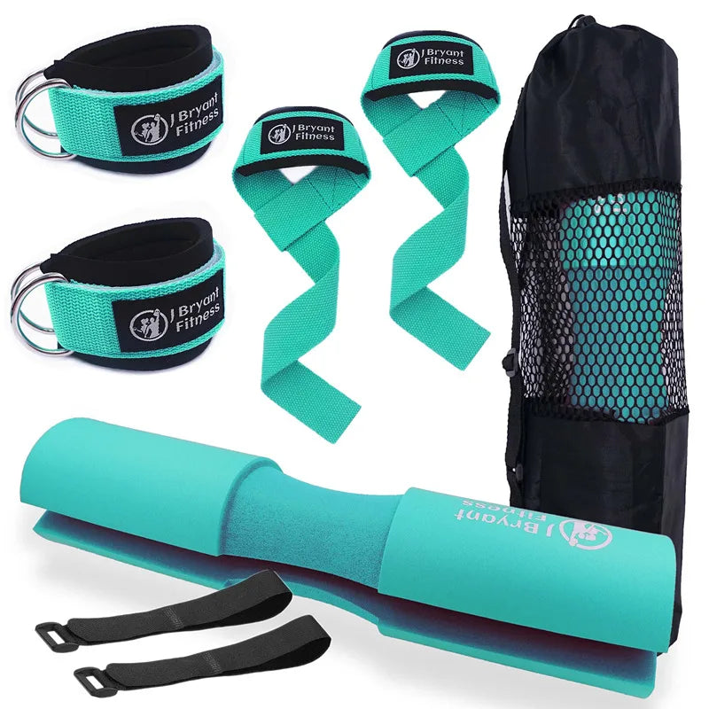 Kit hip thrust – Pad barre, sangle cheville et sangles de levage