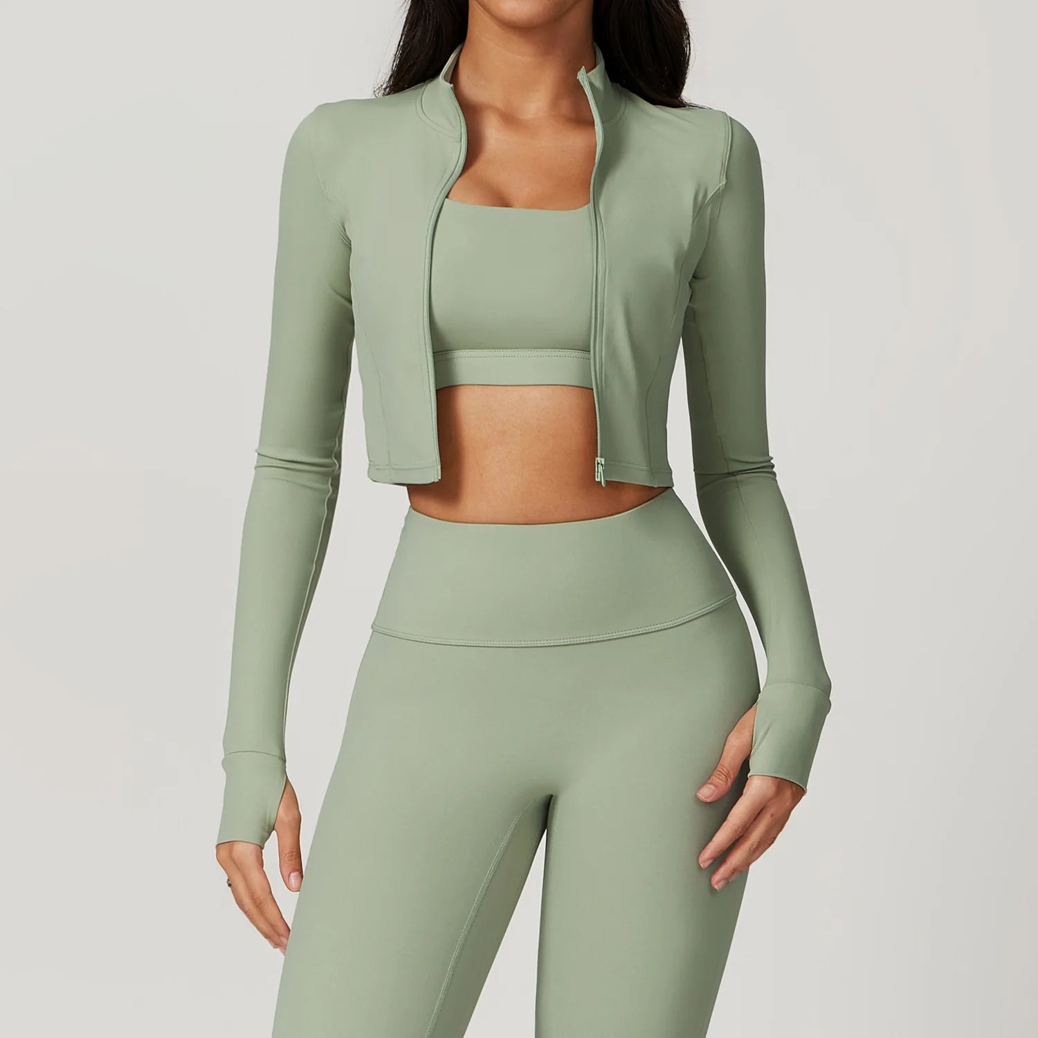 Ensemble vêtements de fitness gainant 4 pièces – Tenue sport femme