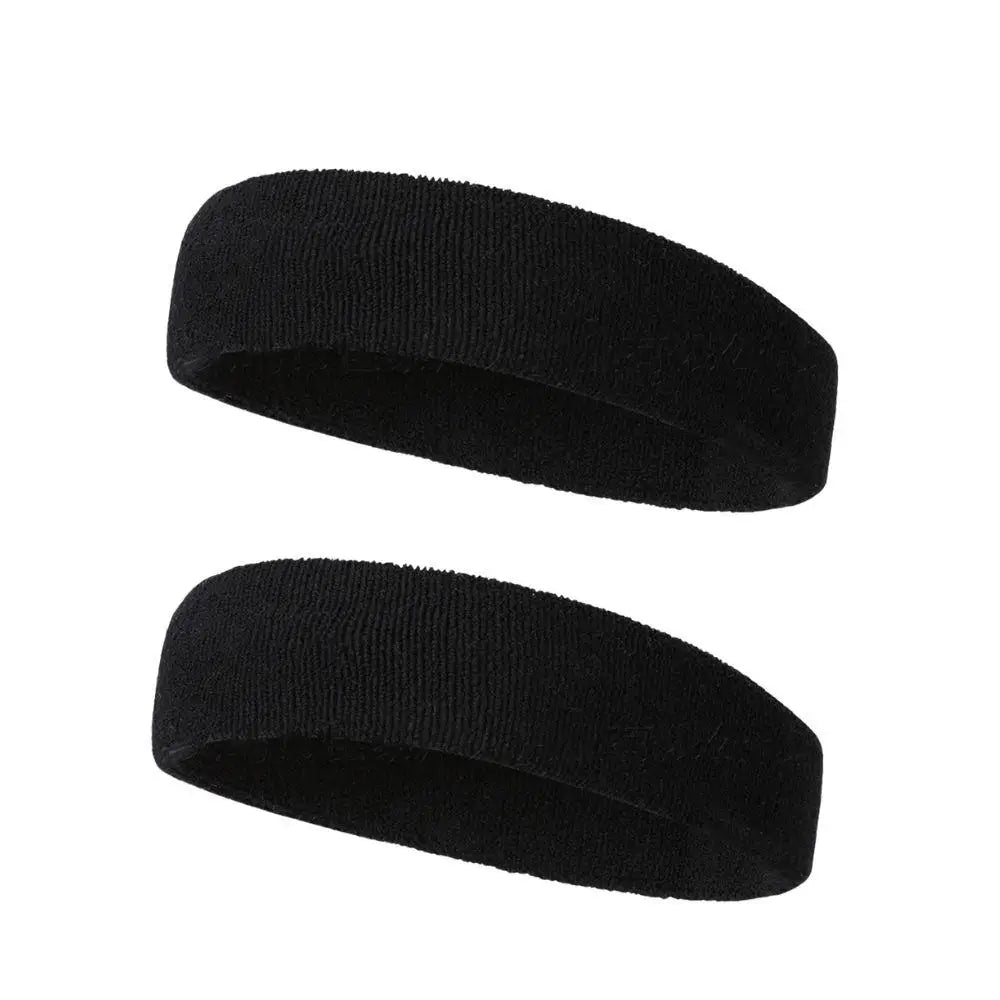 2 bandeaux de sport en coton – Anti-transpiration