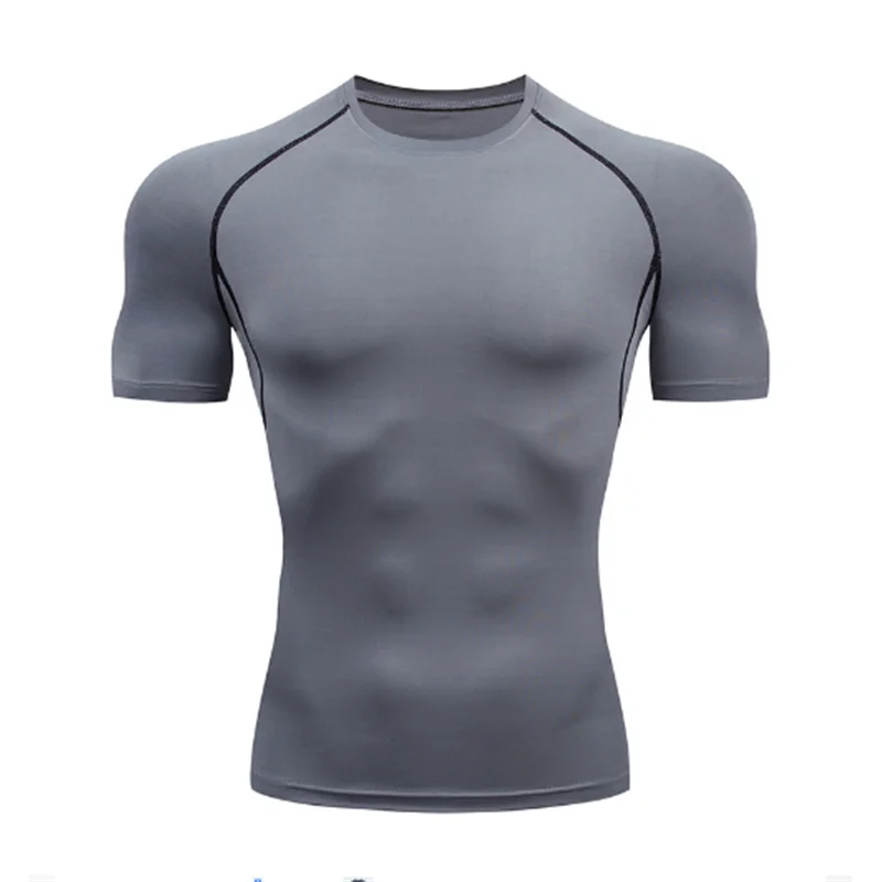 T-shirt de compression pour homme à manches courtes