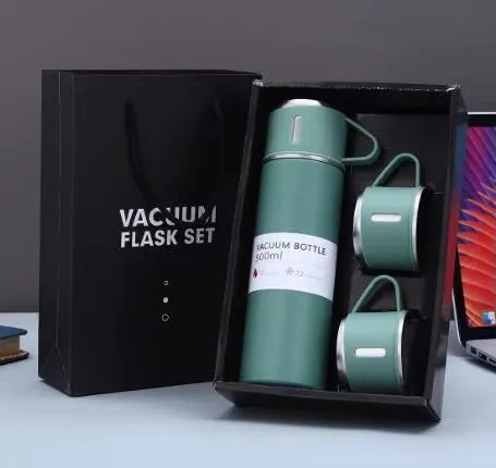 Thermos inox 304 avec 3 couvercles