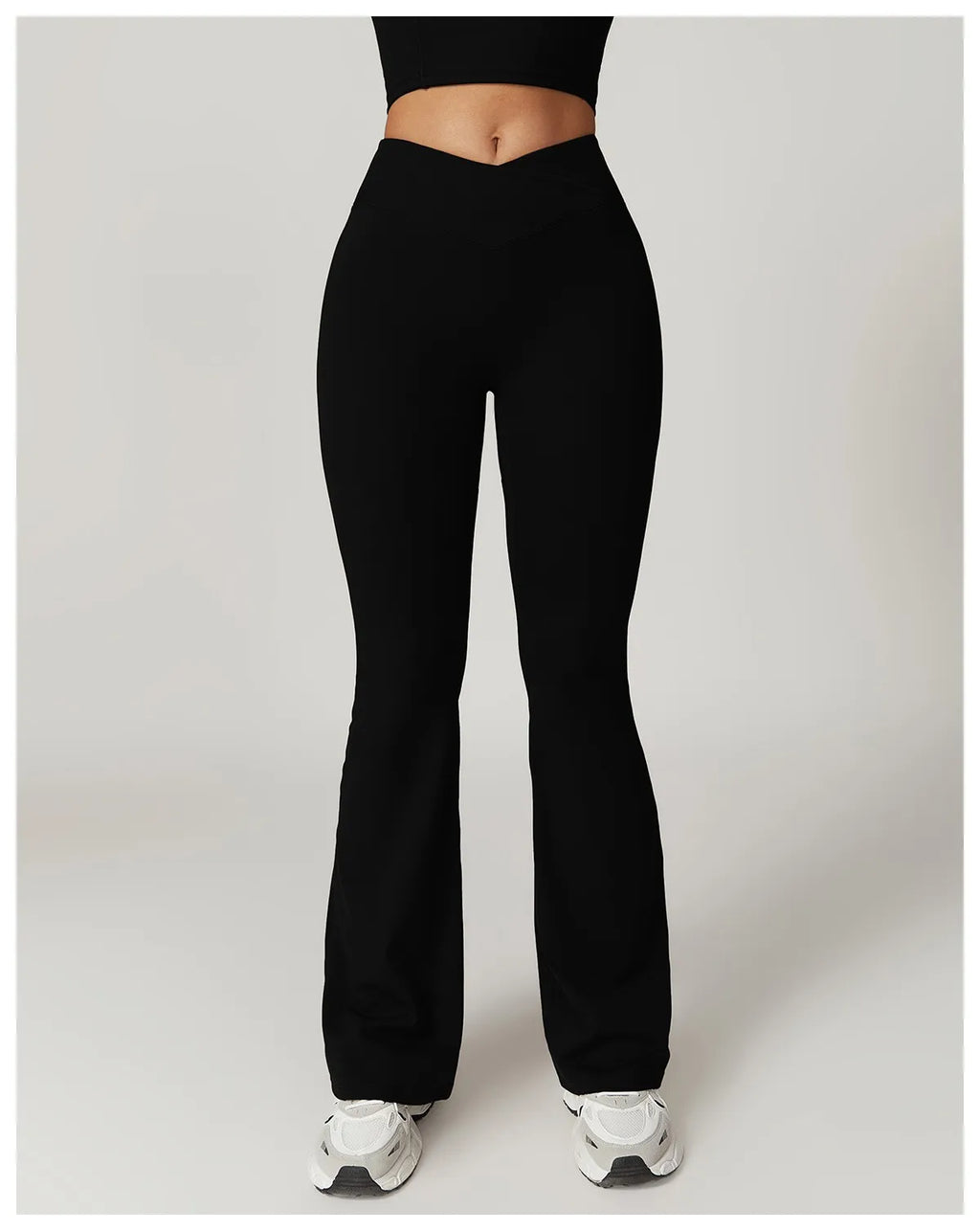 Legging flare taille haute croisé – Femme