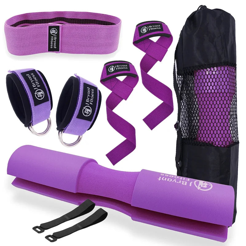 Kit hip thrust – Pad barre, sangle cheville et sangles de levage