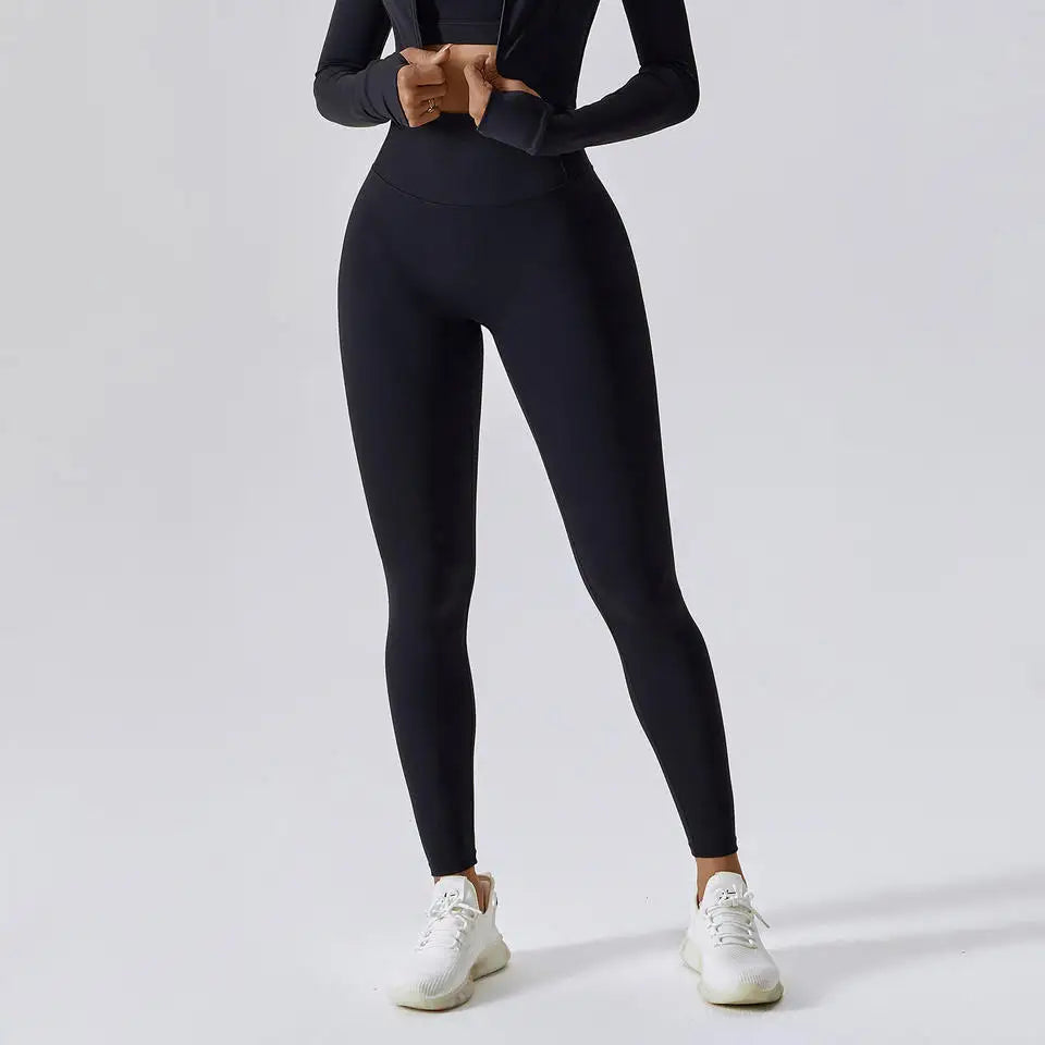 Ensemble vêtements de fitness gainant 4 pièces – Tenue sport femme