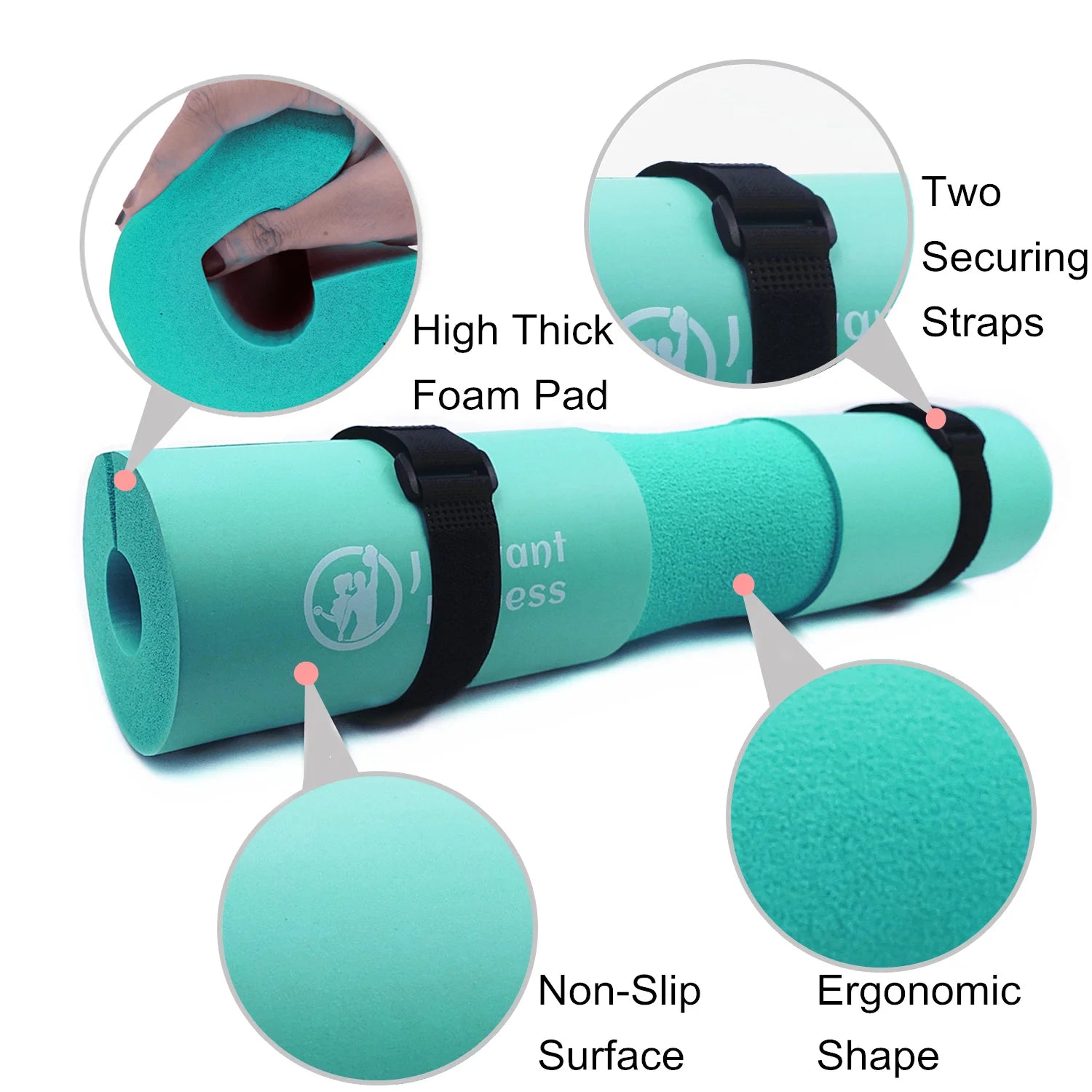 Kit hip thrust – Pad barre, sangle cheville et sangles de levage