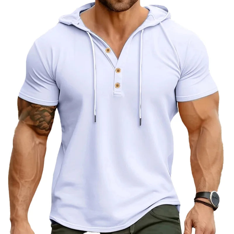 T-shirt à capuche slim fitness – Homme