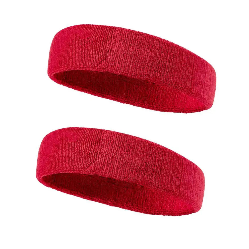2 bandeaux de sport en coton – Anti-transpiration