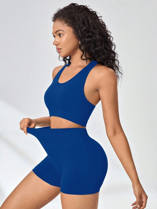 Brassière ELITE 2.0 femme bleu maintien fort – Kinetik Atletik
