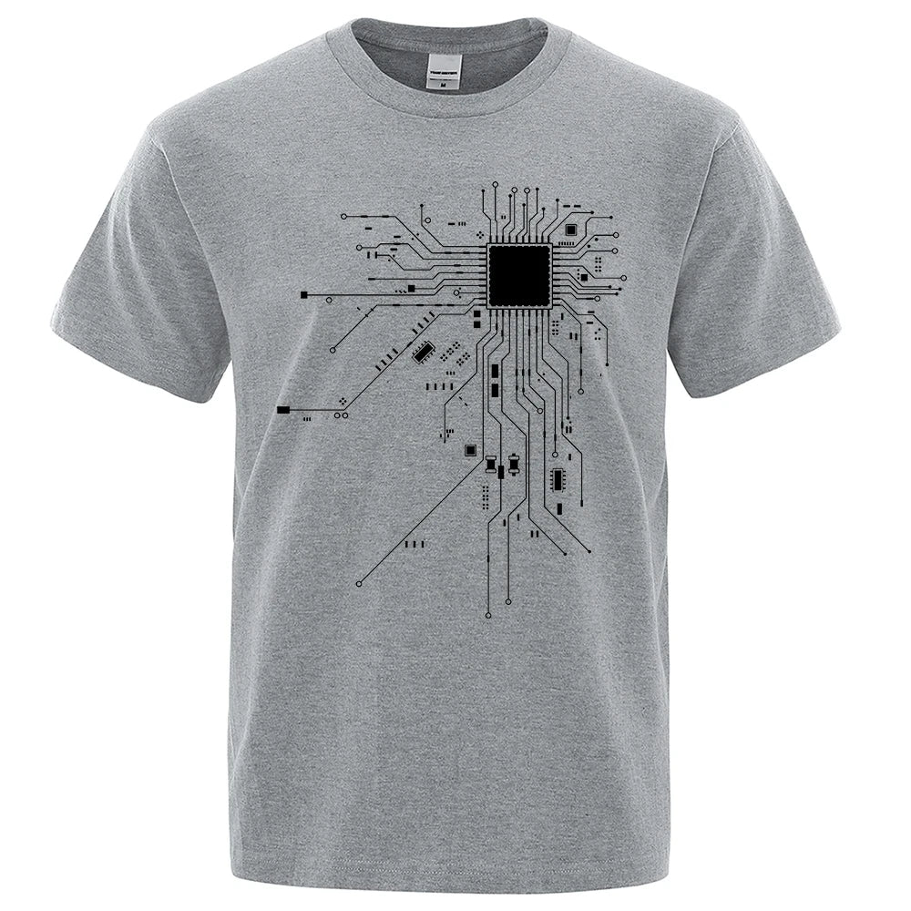 T-shirt graphique circuit CPU – Homme