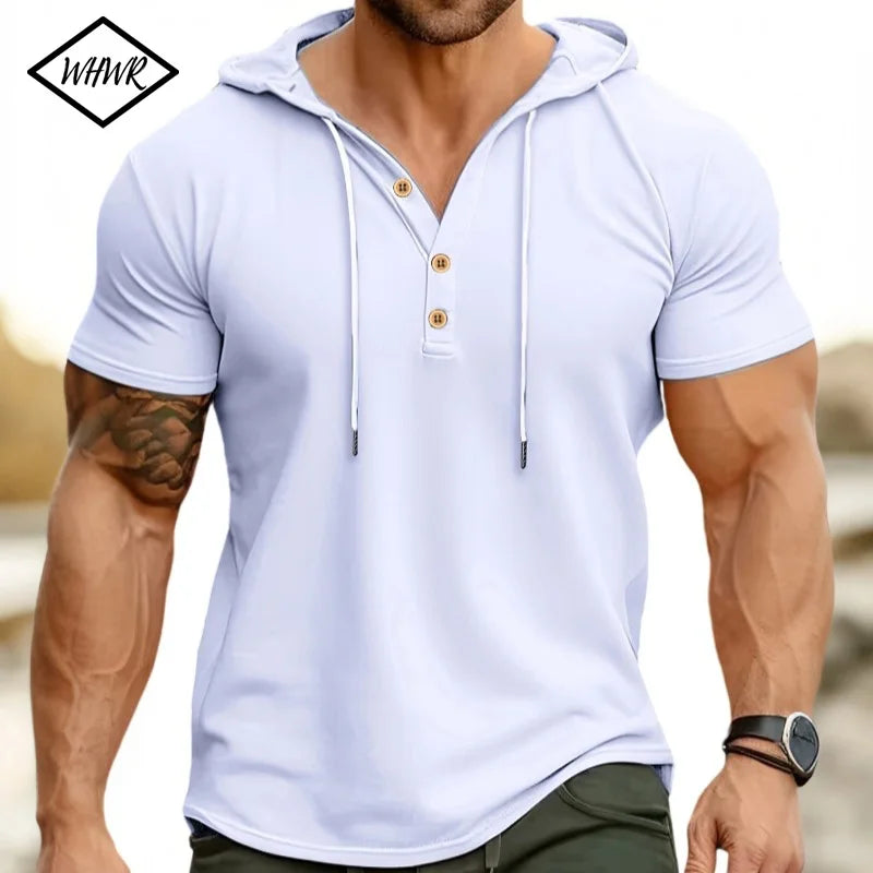 T-shirt à capuche slim fitness – Homme