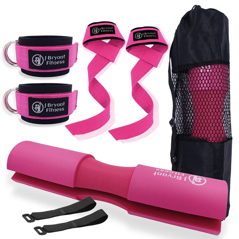 Kit hip thrust – Pad barre, sangle cheville et sangles de levage