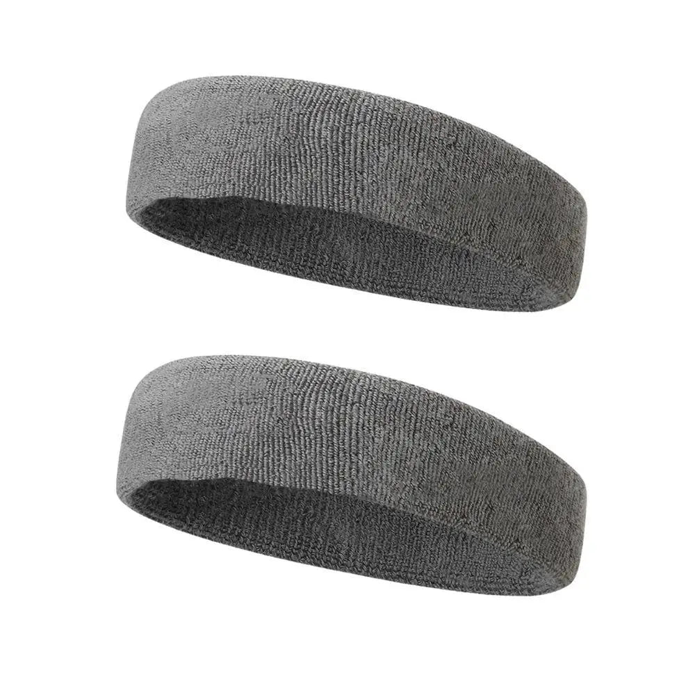 2 bandeaux de sport en coton – Anti-transpiration